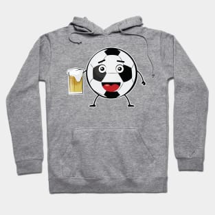 Football Sport King - Funny Ball Character Illustration Hoodie